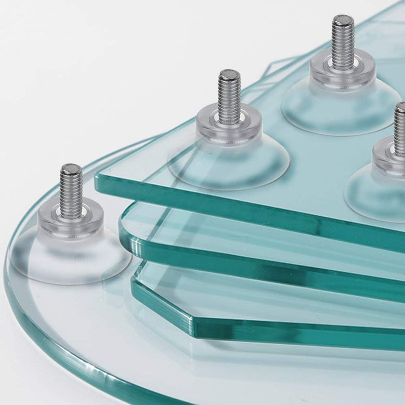 BLUECELL 10 PCS Rubber Strong Suction Cup Replacements for Glass Table Tops with M6 Screw - Image 3